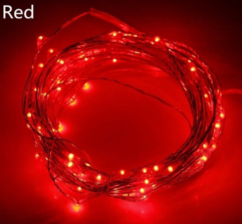 Indoor outdoors Bottle lamp string LED Bottle lamp Valentine's Day Christmas decoration The wine bottle Lamp string: Red 10PC