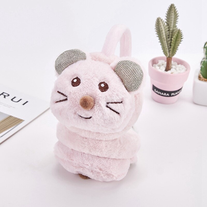 Orejeras de invierno para niños con lindo ratón accesorios para niños nuevos auriculares de de piel sintética orejeras de invierno: PK1