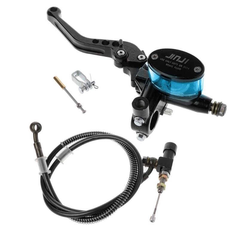 7/8" 22mm Motorcycle CNC Hydraulic Clutch Kit Lever Master Cylinder Knitting Oil Hose 125 ~ 250cc: Blue