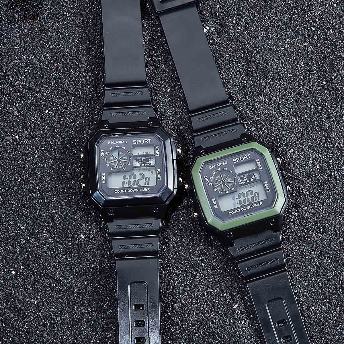 Digitale Man Horloge Casual Sport Digitale Horloge Voor Man En Kid Camouflage Waterdichte Creatieve Klok Kid Led Lichtgevende