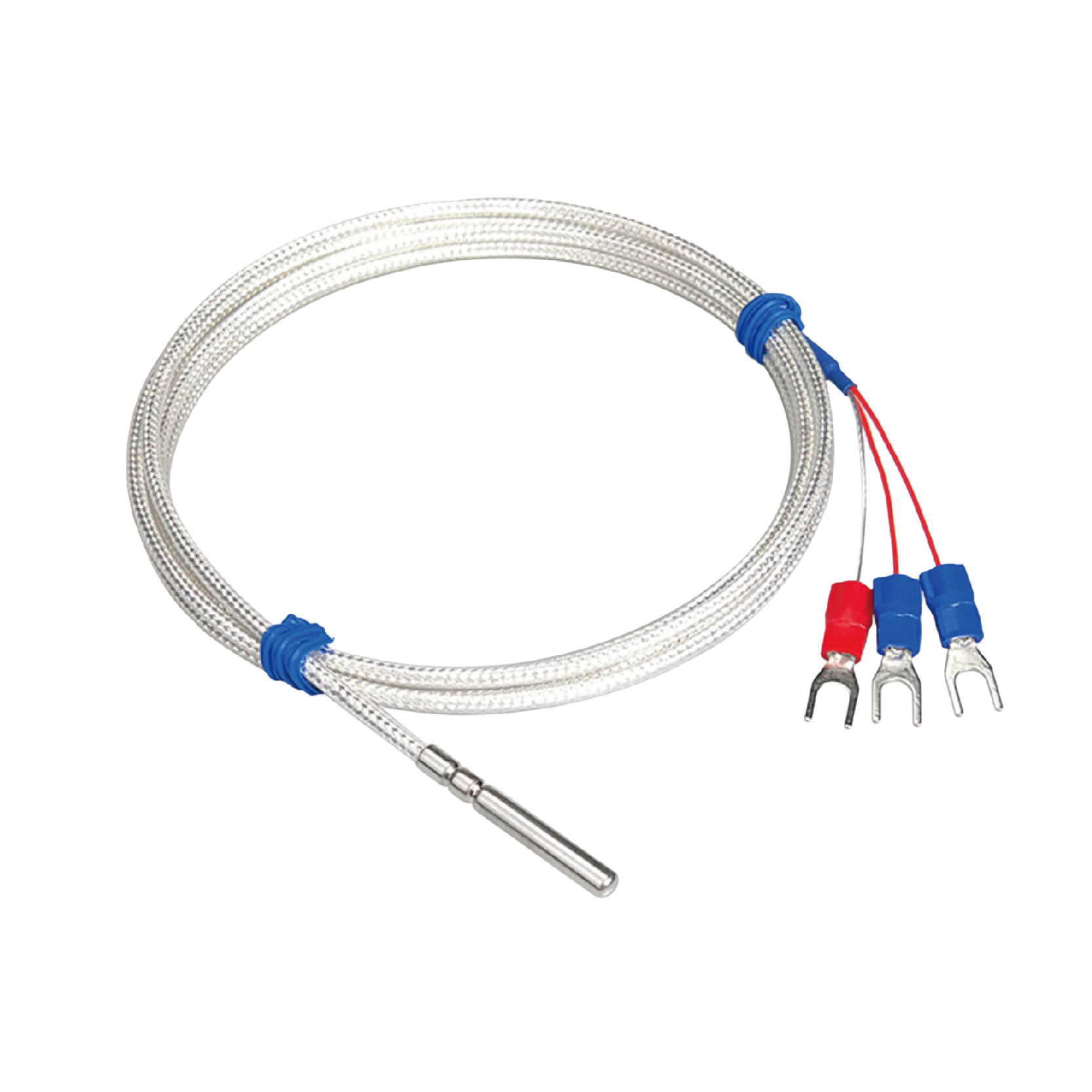 PT100 Temperature Sensor Waterproof Stainless Steel Probe High Temp RTD Platinum Resistance Thermometer Industrial Use