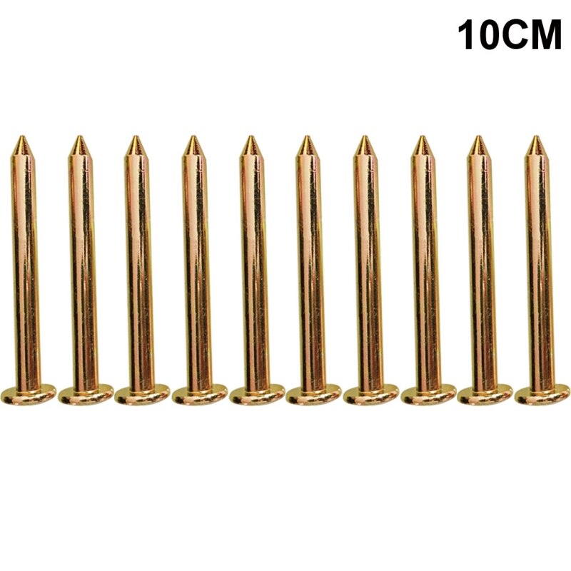 10pcs/set 3/5/7/8/10cm Surveying Steel Nails Survey Marker Cross Measuring Nails Boundary Mark Survey Stakes G8TB: 10