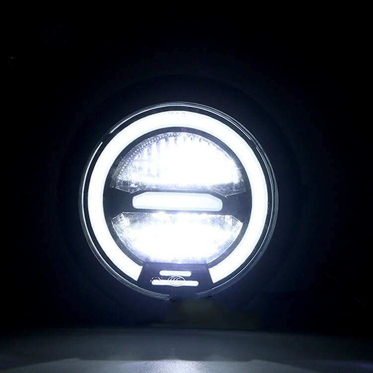 Faro redondo LED para motocicleta de 6,5 pulgadas, 12v, Luz De Carretera, Universal, para Café Racer, Vintage