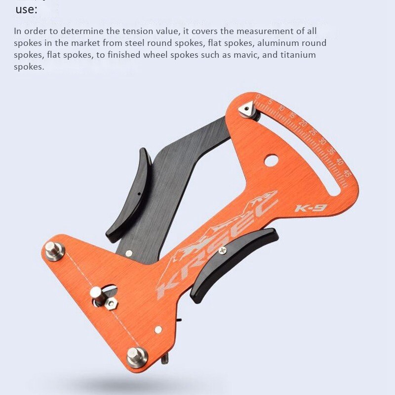Outil de réglage de mesure de mètre de Tension d'alliage d'aluminium de rayon de vélo de KRSEC