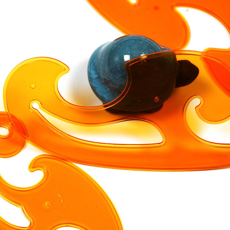 Multifunctional cloud shape curve board curve drawing tool template ruler three-piece set for art comics anmation