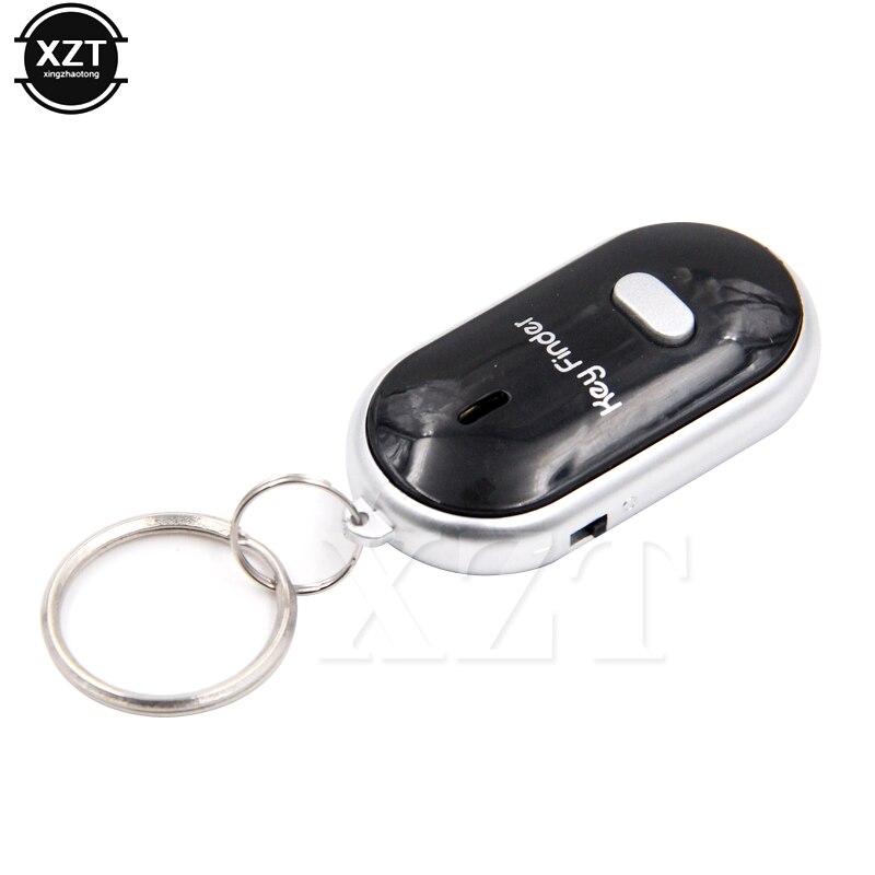 Mini Keychain Key Finder Anti-lost Beeping Whistle Flashing Remote Control By Sound Locator Keyring Tag Tracker