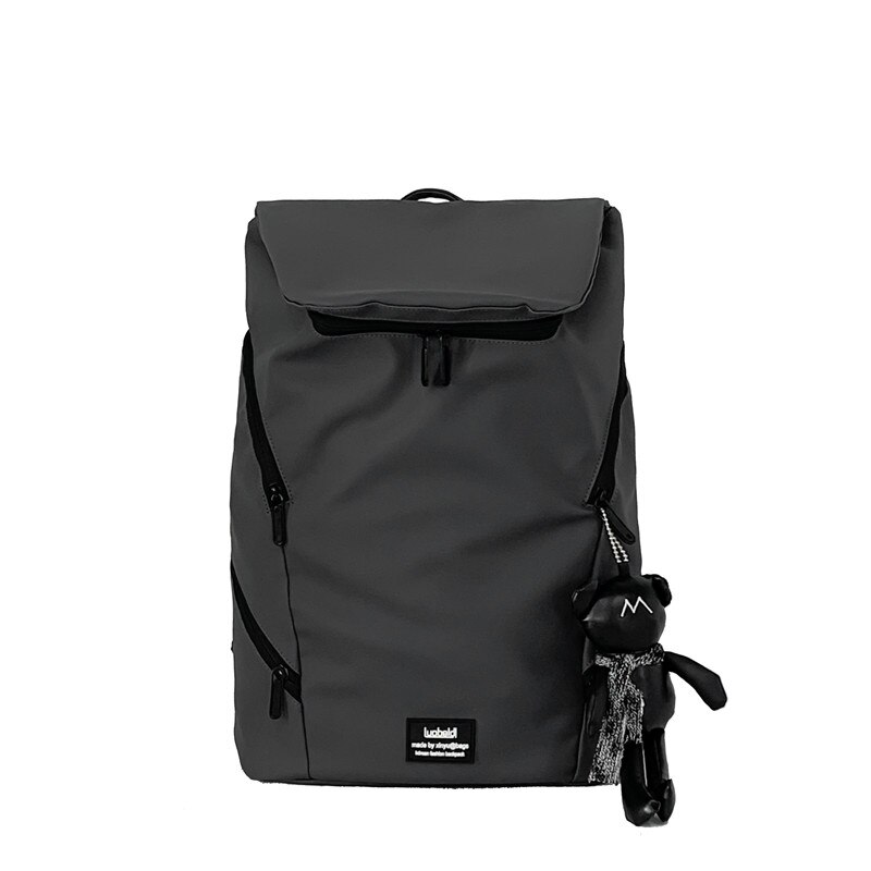 Unisex-trendrucksack, schlichter, robuster herrenrucksack, wasserabweisend beschichtet, reiserucksack, lässiger schulrucksack für herren: Grau-g
