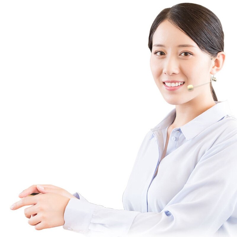 UHF Wireless Microphone Headset 2 in 1 Lavalier Head-Wear Mic 50M Range Voice Amplifier for Speech Teaching