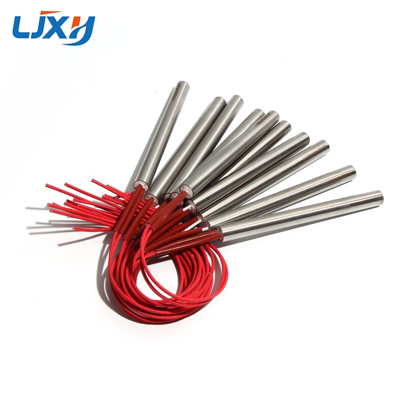 LJXH 2 pièces 20mm 80 ~ 150mm tube de chauffage électrique cylindrique radiateur tubulaire SUS tige à une extrémité 110V/220V/380V 400/420/500/600/750W