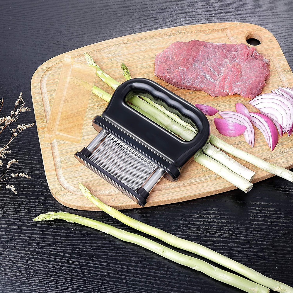 Kitchen 48 Blades Needle Meat Tenderizer Stainless Steel Meat Beef Steak Mallet Meat Tenderizer Hammer Pounder