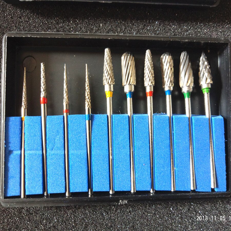 Tungsten Carbide Burs Steel Dental Burs Set Diamond Burs Dental Lab Material Tungsten Steel Grinding Head Rotary Burs