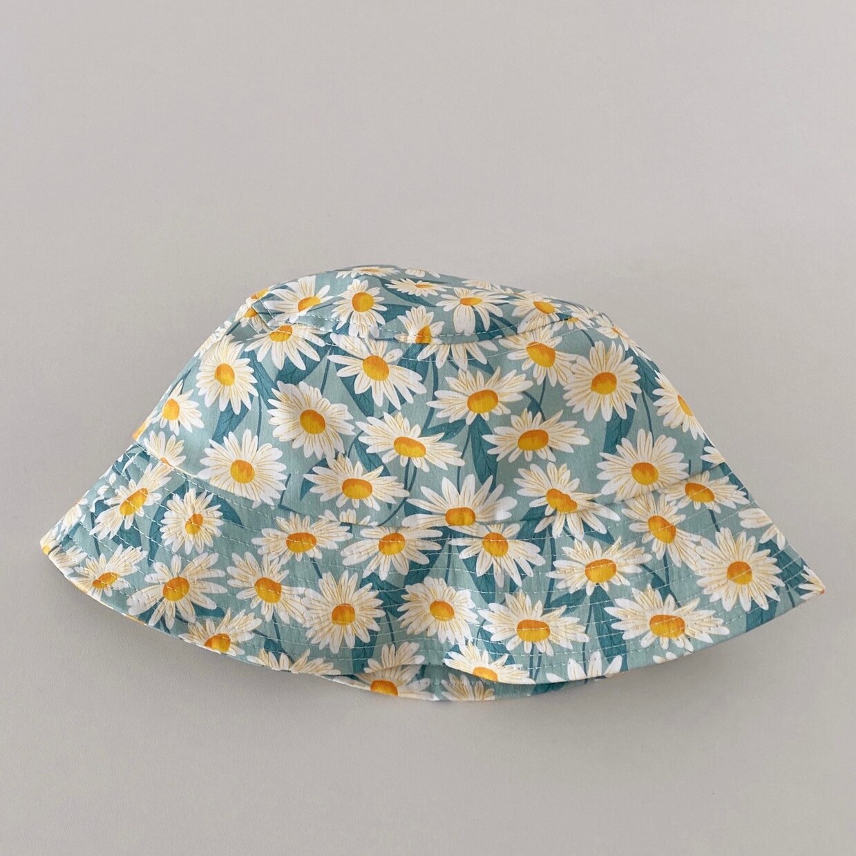cute girls sun hat spring summer cotton print daisy tomato fisherman hats for girls outdoor casual caps
