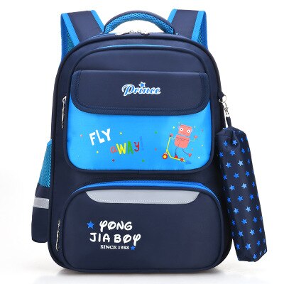 2020 novo leve oxford pano mochila para meninos meninas escola primária sacos de alta capacidade crianças offload mochila dos desenhos animados: Blue