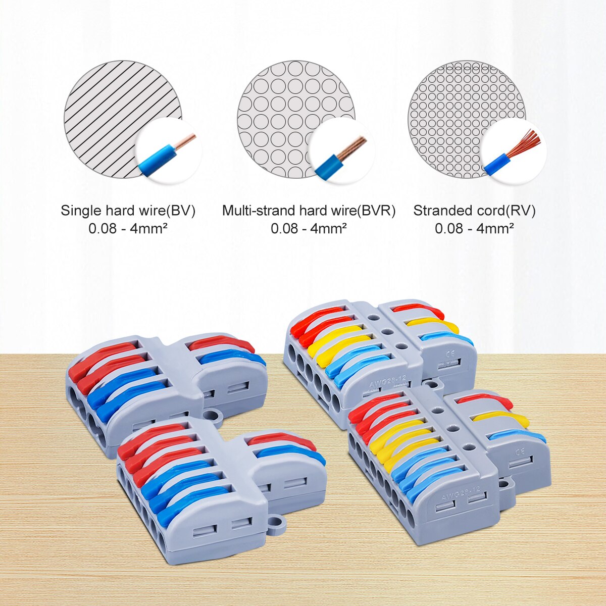 10Pcs Quick Wire Connector Lt Spl Universal Bedrading Kabel Connectors Push-In Dirigent Terminal Block Elektrische Splitter