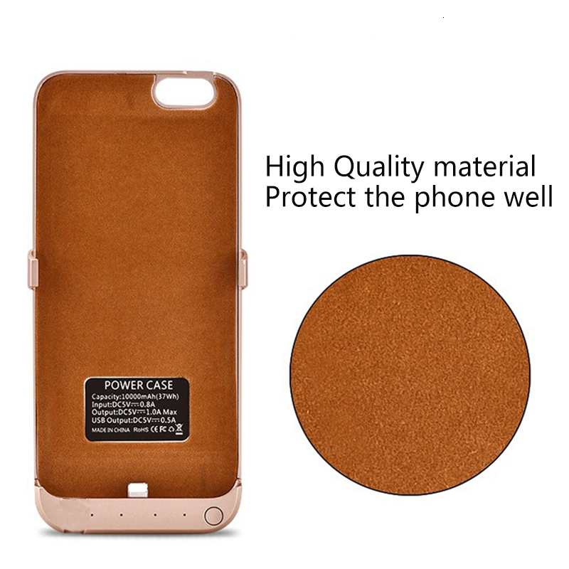 Xilecaly Battery Case For iPhone SE 7 8 Plus 10000mAH Power Bank Charging Case For iPhone 6 6S Plus Battery Charger Case