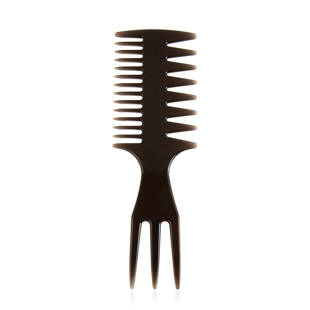 ! 1PC Wide Tooth Hair Brush Fork Comb Men Beard Hairdressing Brush Barber Shop Hair Styling Tools Salon Accessory Five Styles
