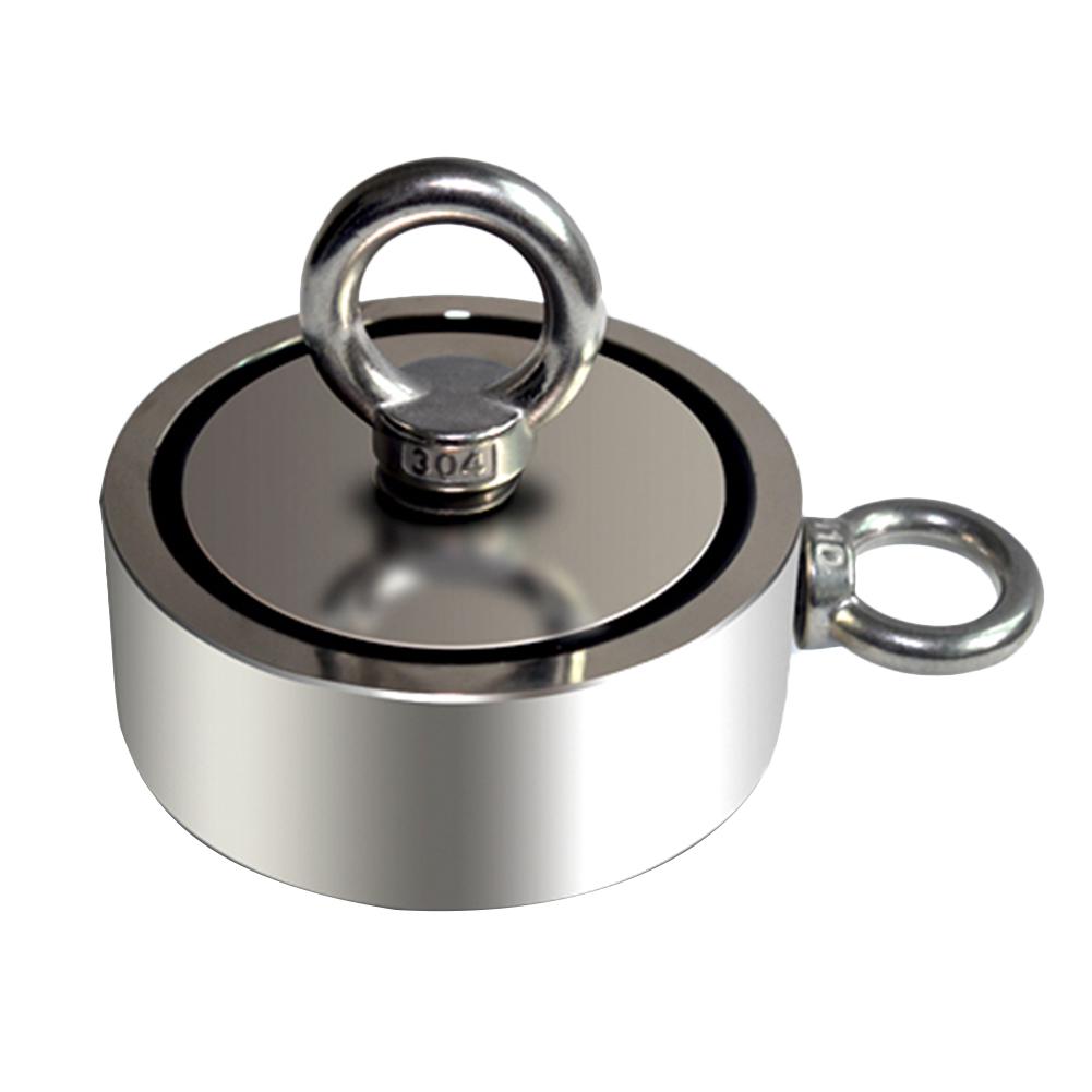 Powerful Salvage Magnet Pot Fishing Hook Magnets Deep Sea Holder Pot Magnets Hook Permanent Magnetic 80Kg 120Kg Pulling Force