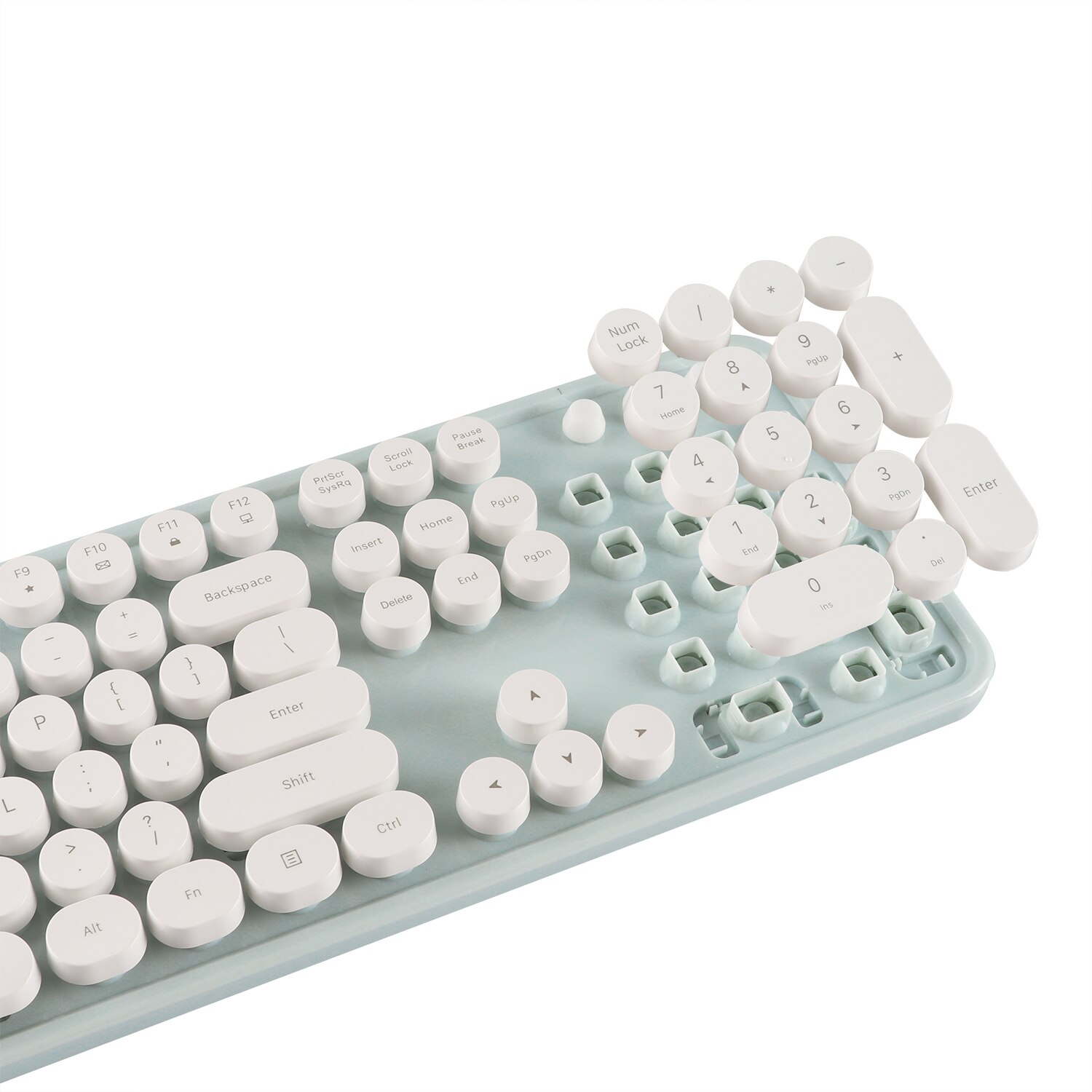 Draadloze Toetsenbord En Muis Combo 104 Keycaps Set Met Usb-ontvanger Voor Pc Laptop Gamer