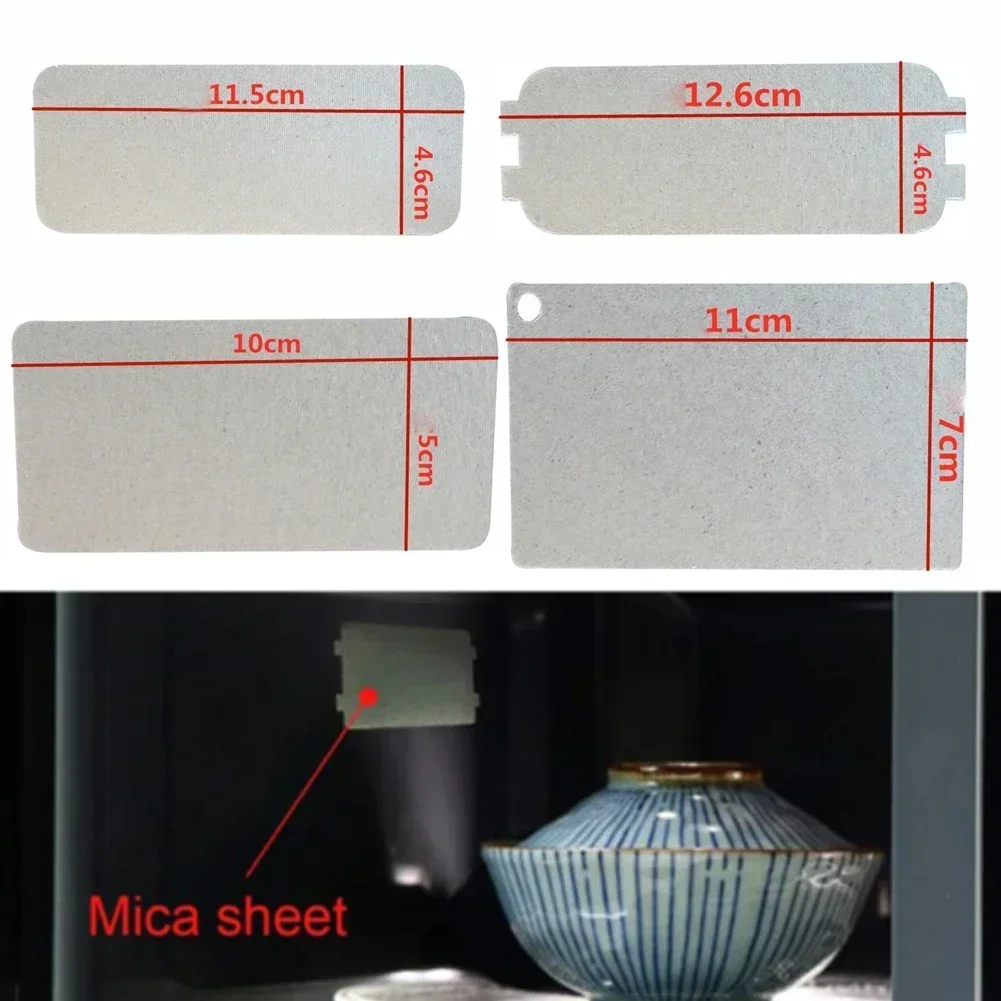 Hojas de placas de mica para horno microondas, hoja de mica, guía de ondas, cubierta de guía de ondas, placas, piezas de electrodomésticos