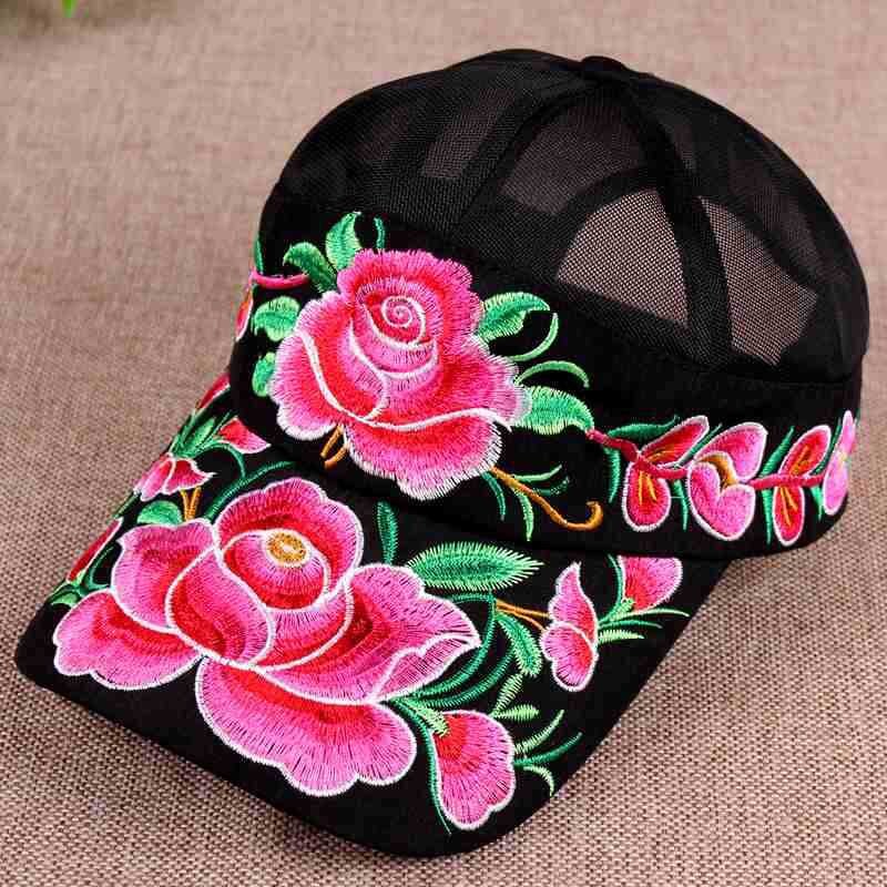 Baseballkappe Ayliva – Mit Schleife & Blumen-Dessin, Verstellbares Metallband, Für Damen & Herren – Perfekt Für Strand, Party & Angeln