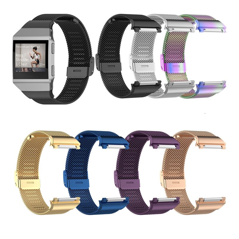 S/L Größe für Fitbit ionic Milanese Split Magnetische Edelstahl Band Smart Uhr Band Zubehör Armband Ersatz Band
