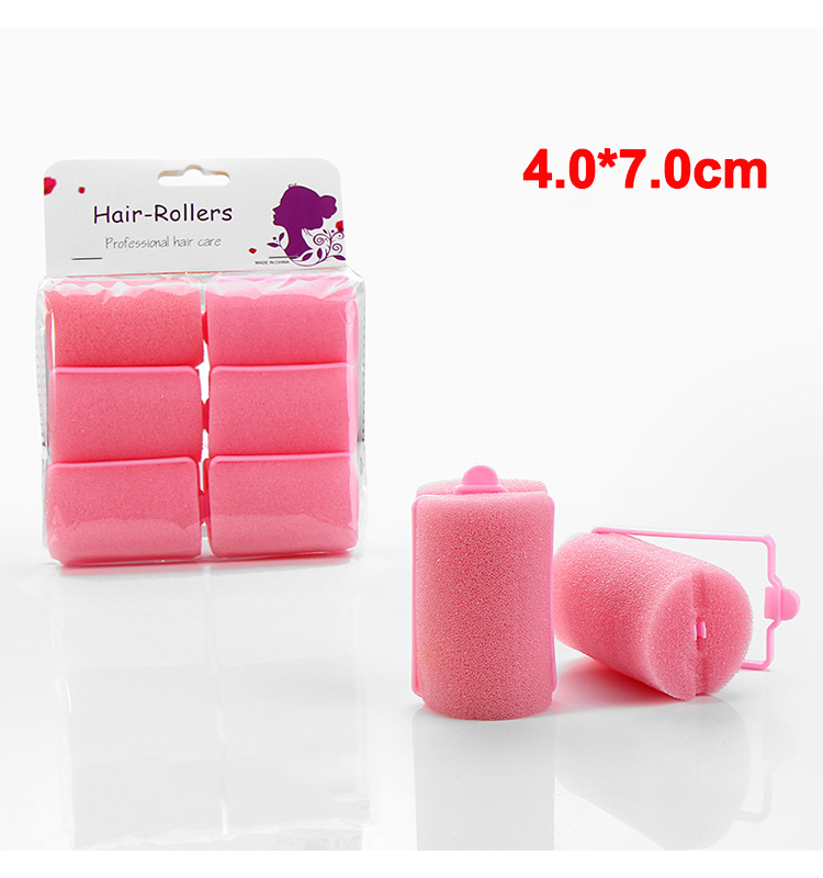 Rulos de esponja para el pelo con hebilla, rulos de espuma con cierre de bloqueo de Pilar suave, rizadores de pelo de 20mm, formadores de onda, 1544, 2 paquetes: Negro