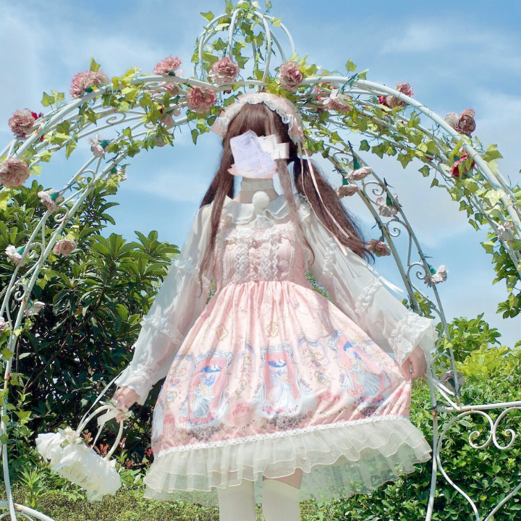 Robe de style japonais Kawaii, robe Lolita pour filles, sans manches, Kawaii