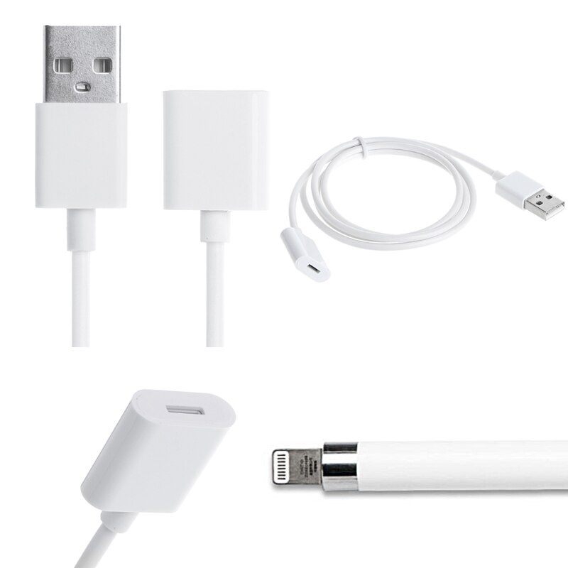 1.5m USB Male Naar Lightning 8-Pin Vrouwelijke Lading Adapter Kabel Voor iPad Pro Potlood 634B