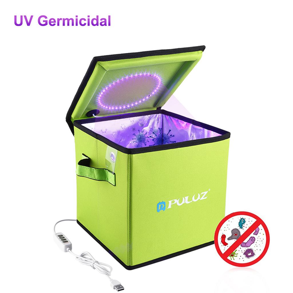Box LED UV Light Disinfect Box UV Mask Sanitizer Cleaner Disinfector for Cell Phone Pacifiers Watches Headphones Keys