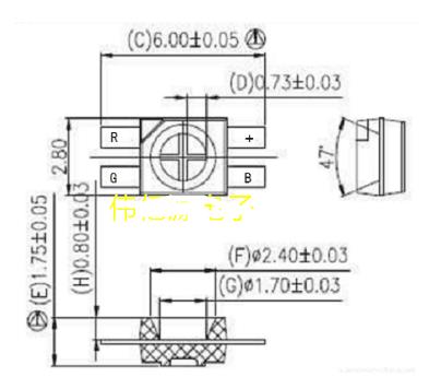 Keyboard SMD 6028 RGB LED Diode