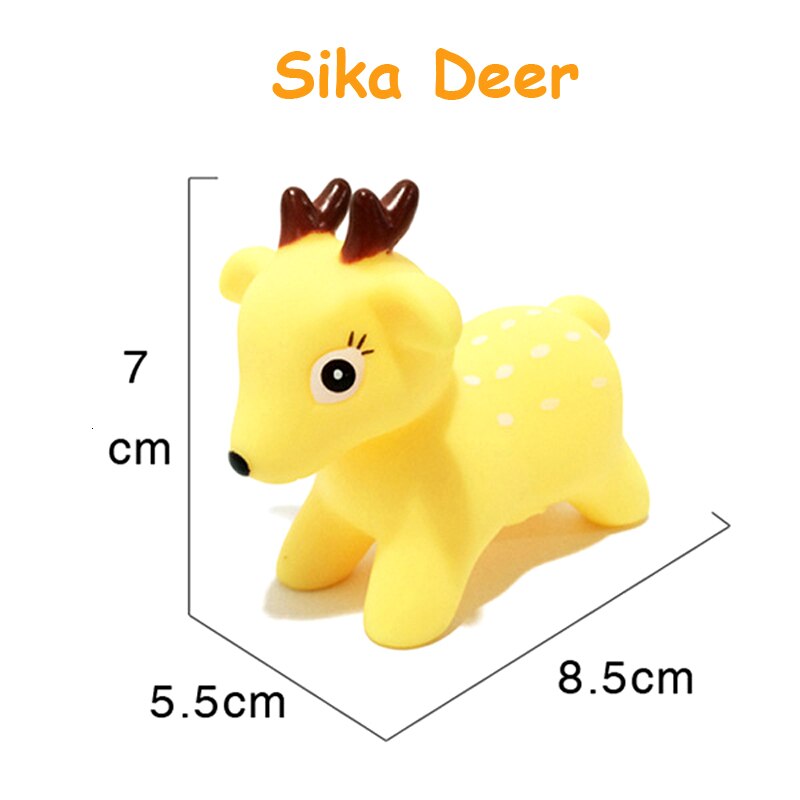 Baby Bath Toy Swimming Pool Baby Toys Kids Water Spray Colorful Car Boat Train Soft Rubber Toys for Boys Girls Safe Material: Sika deer