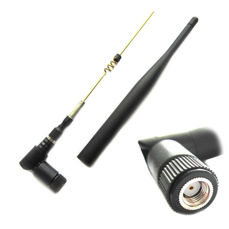 1/2 stücke 6dBi 2,4 ghz Dual Band WiFi RP-SMA Antenne kabellos schwach Zopf 6dBi Antenne