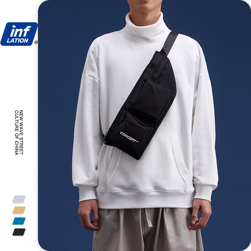 Inflação moda meninos meninas sacos de ombro streetwear mensageiro sacos para homens do sexo masculino feminino grande capacidade crossbody sacos 264ai2019