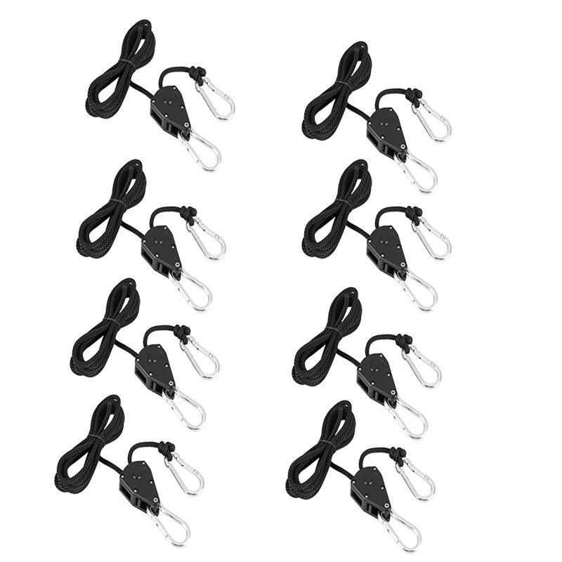 Grow light Adjustable 1/8inch Lanyard Hanging For Tent Fan Grow Plant Lamp Pulley Rope Pulley Lifting Pulley Hook: RED