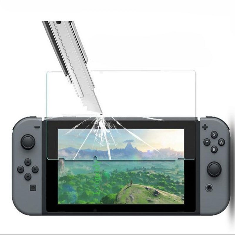 Temperado para nintend switch ns vidro ultra claro tela cheia hd película protetora protetor de console protetor de superfície capa pele