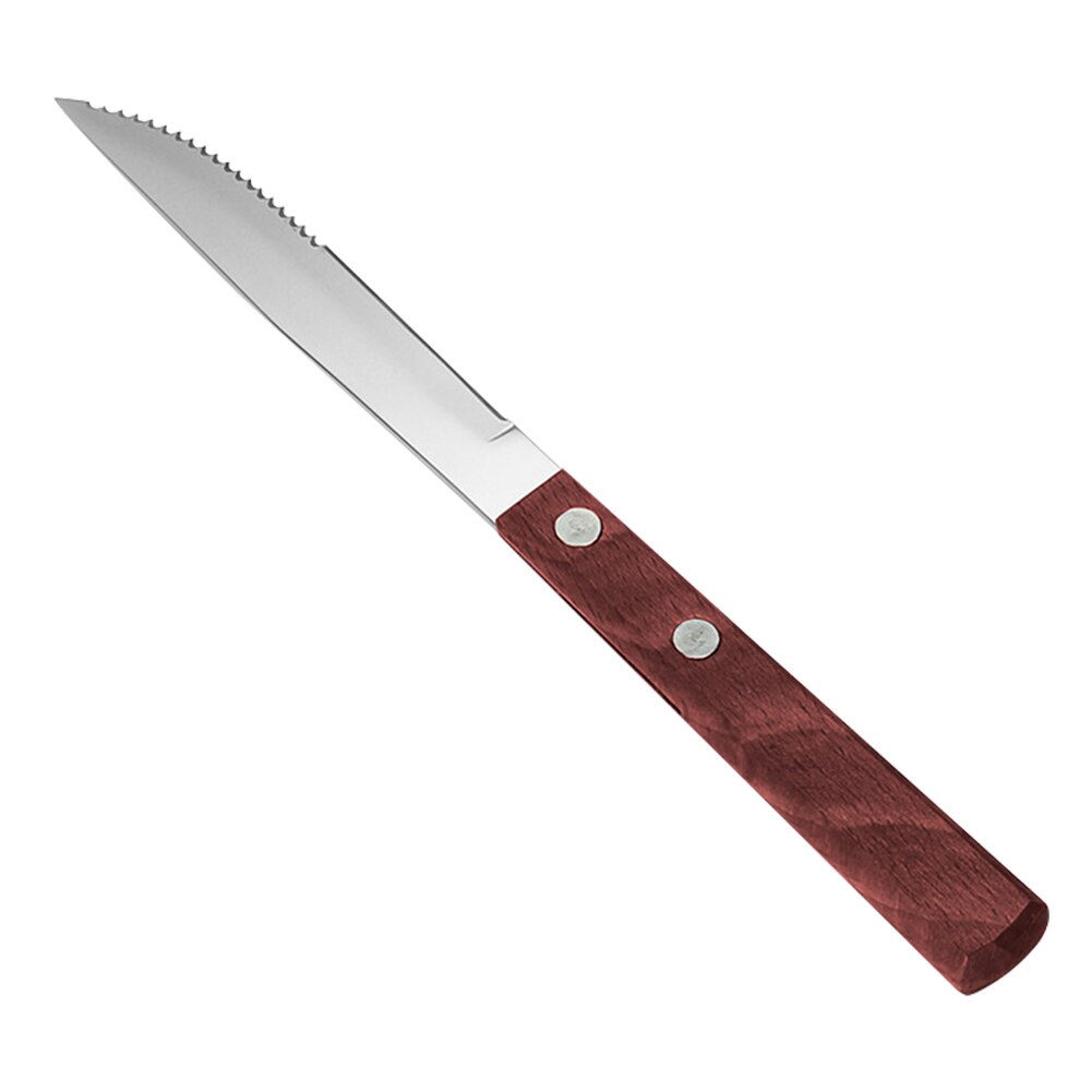 Hem kök middag trähandtag daglig camping restaurang biff kutter bar fest grill servis western rostfritt stål: 2