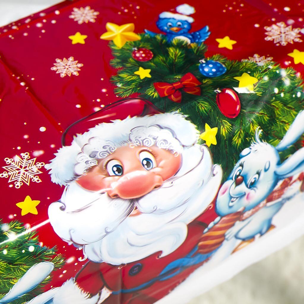 Ew Kerstversiering Pvc Tafelkleed 180*110 Cm Kerst Tafel Waterdicht Kerst Decoraties Voor Home #15