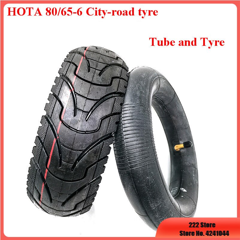 255x80 Electric Scooter Off-road Tire 10x3.0 Thickened Widened Inner Outer Tyres 80/65-6 for Speed Grace 10 Zero 10x KuGoo M4