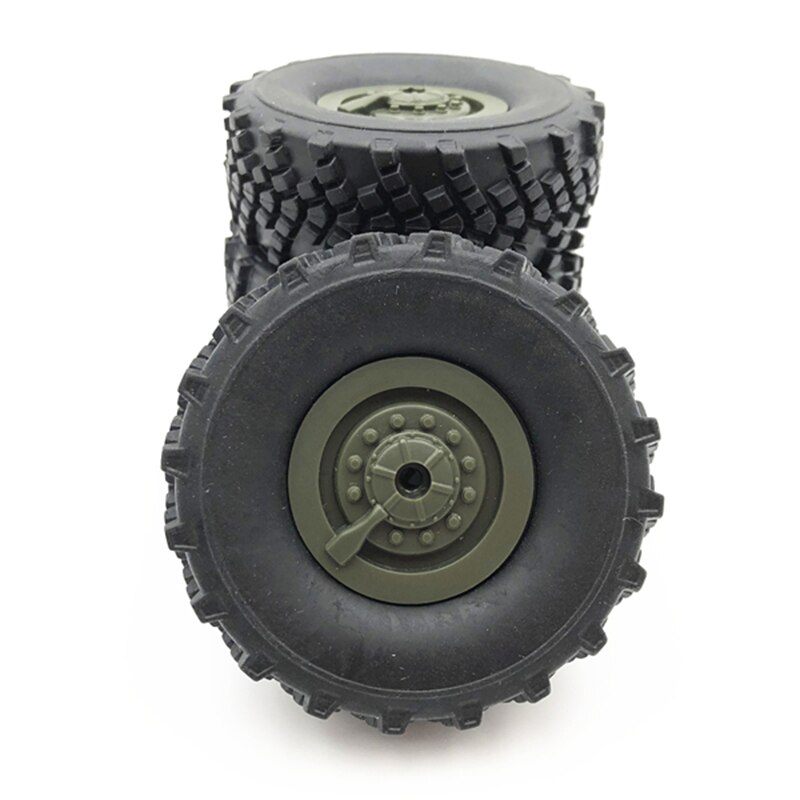 thumbnail interactive-video image 1 of Dilwe 1/16 Scale RC Spare Tire - Replacement Tire For WPL B36 Military Truck Models 1 of 13