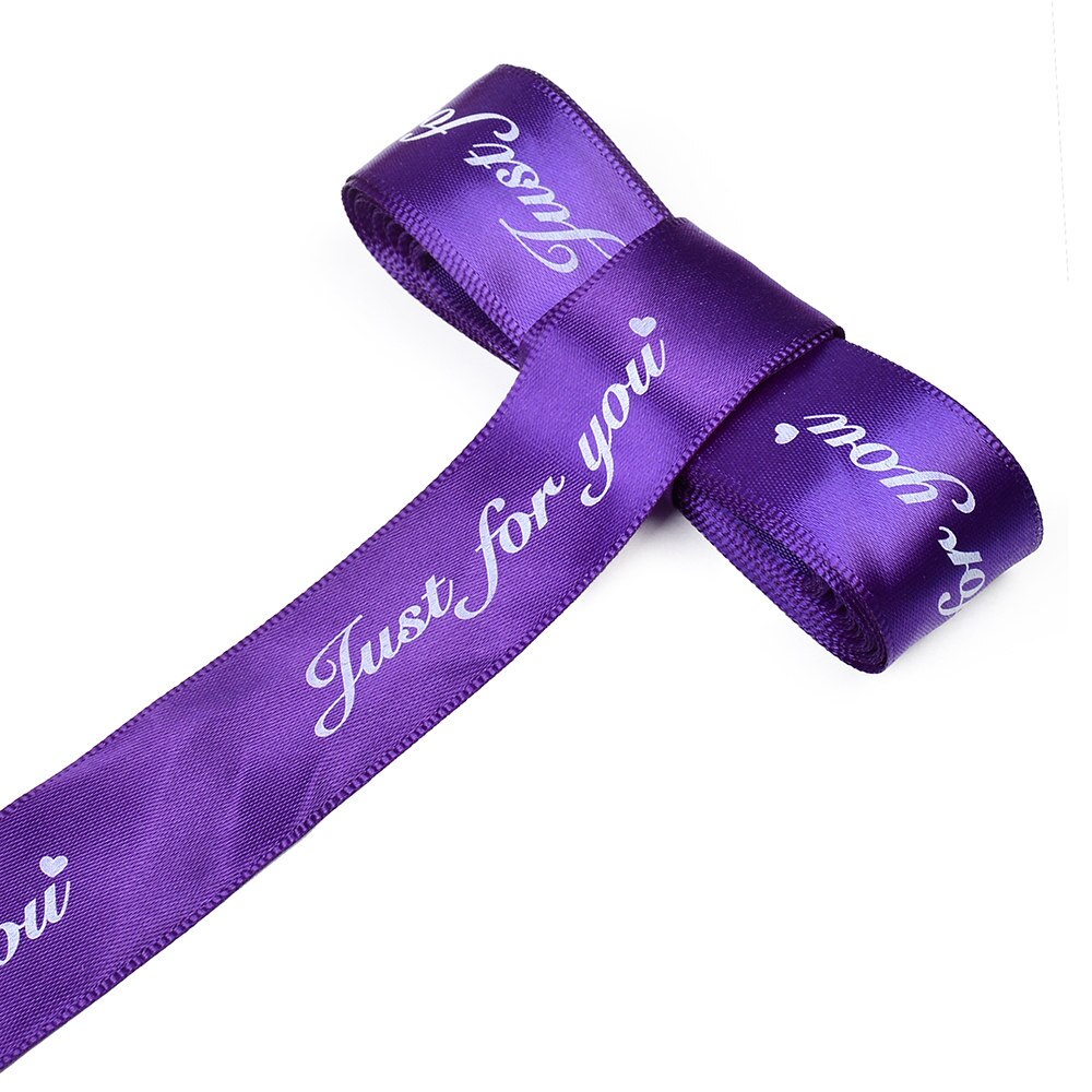5m 25mm speciaal voor jou bedrukt polyester lint voor bruiloft, feest, kerstdecoratie, doe-het-zelf, knutsel, kaart, inpaklinten, striklinten: Paars