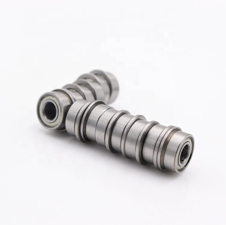 100pcs MF83ZZ flanged bearing 3x8x2.5 3x8x3 mm miniature flange deep groove ball bearings