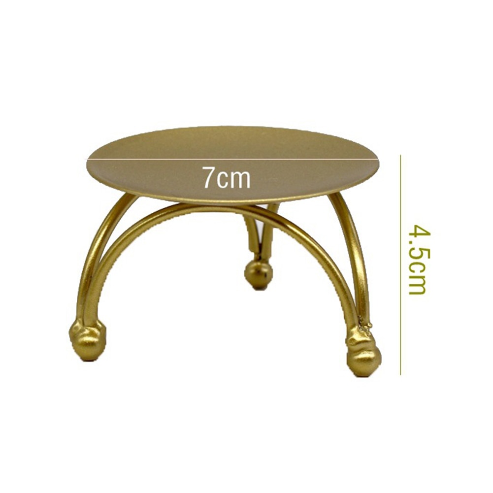 Chandelier mariage rond maison chandelier barre décor de bureau ornement petit romantique bougeoir fête géométrique fer Art