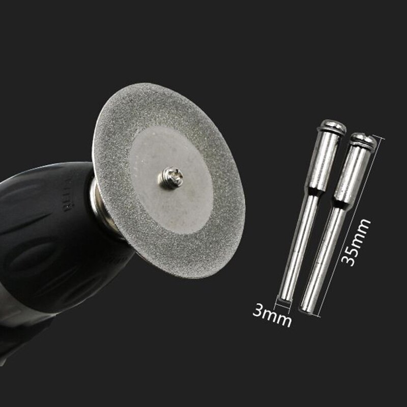 10 stuks diamantslijpschijven en boor, mini cirkelzaag, mini scherpe diamantslijper, roterende slijpschijf, doe-het-zelf gereedschap