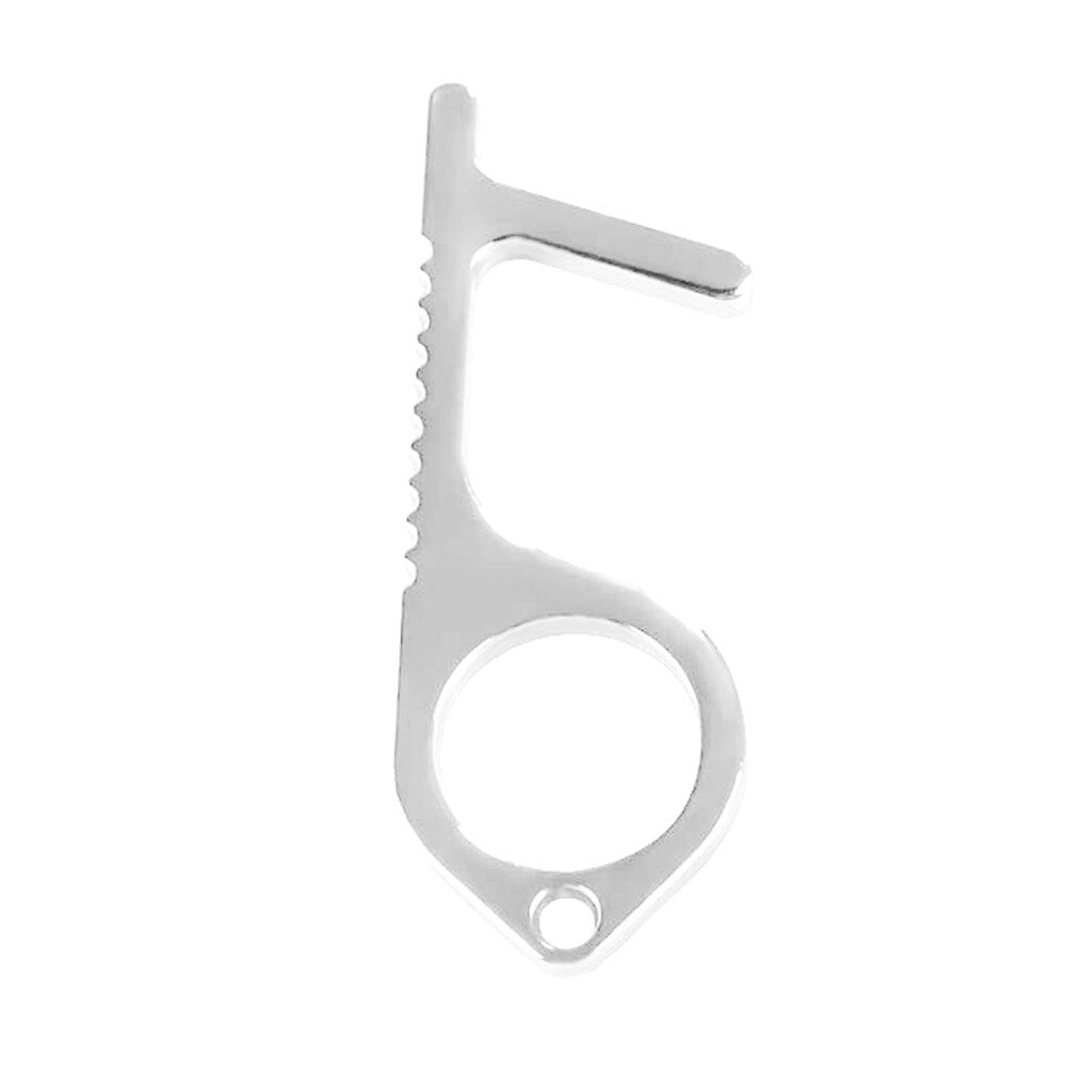 Portable Hand Protection EDC Door Opener Elevator Handle Hook Door Closers Contactless Safety Door Opener: C / 4PCS