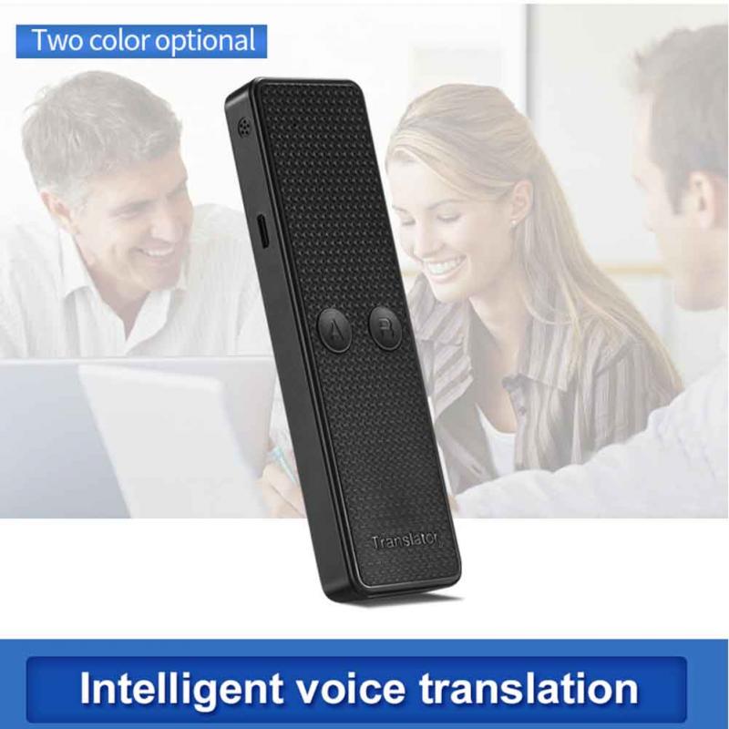 1pcs Language Translator Real Time Smart Bluetooth Portable Electric Learning Rechargeable Business Two Way Voice For Travel