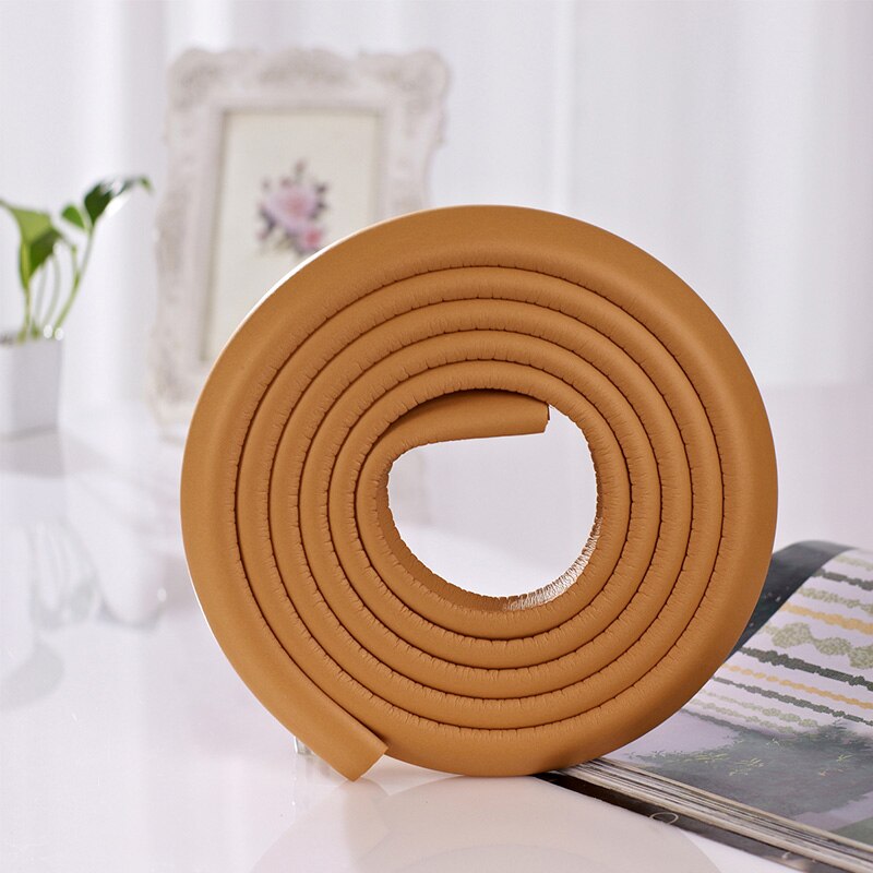 2M Children Protection Child Protection Corner Protector Baby Safety Guards Edge &amp; Corner Guards Solid Angle Form Single: Wood color