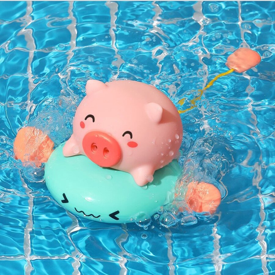 1 Pc Bad Toy Leuke Cartoon Dier Klassieke Baby Water Speelgoed Bad Drijvende Water Klassieke Speelgoed Knorretje Vis