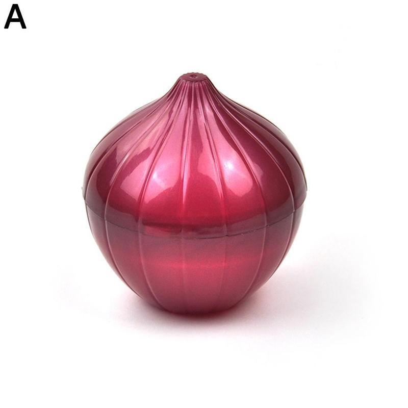 1pc Food Storage Box Plastic Vegetable Shape Fruit Lemon Chili Preservation Sealed Onion Accessories Box Kitchen Tomatoes G N2J8: Onion