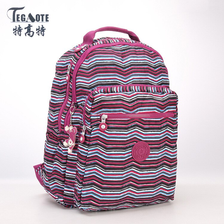 TEGAOTE Women Backpack for Teenage Girls Nylon Backpacks Mochila Feminina Female Travel Bagpack Schoolbag Sac A Dos: 10