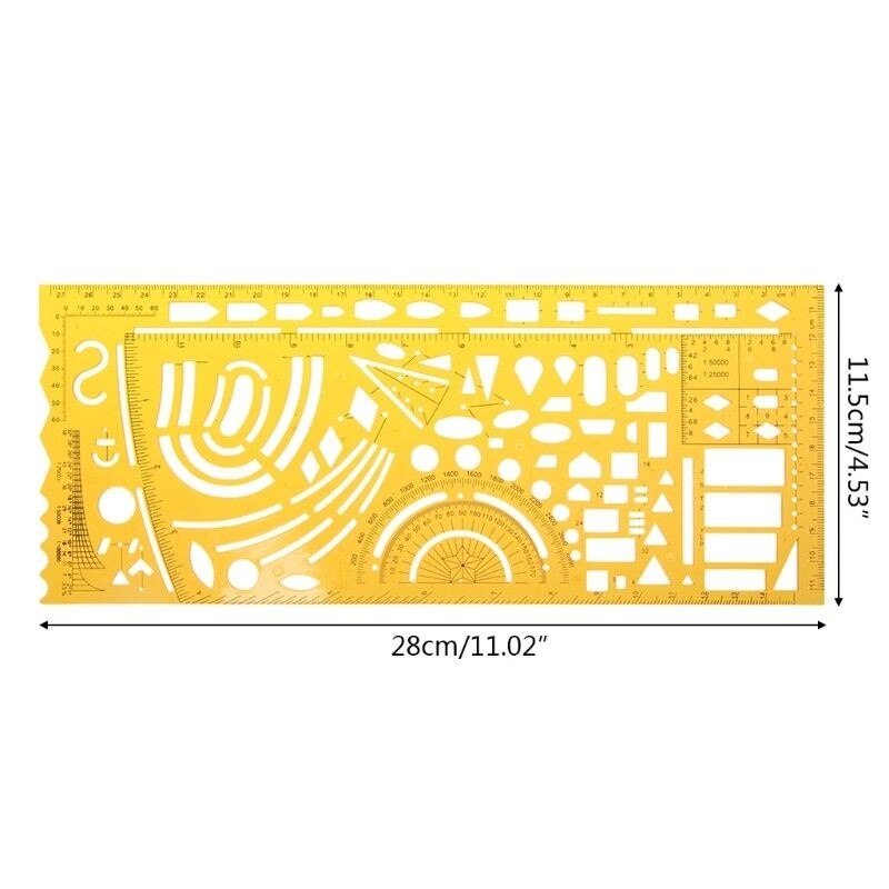 Xrhyy flödesschema symbol utarbetande mall linjal stencil mätverktyg elev skola produkt kit lab & vetenskapliga förnödenheter: 4358
